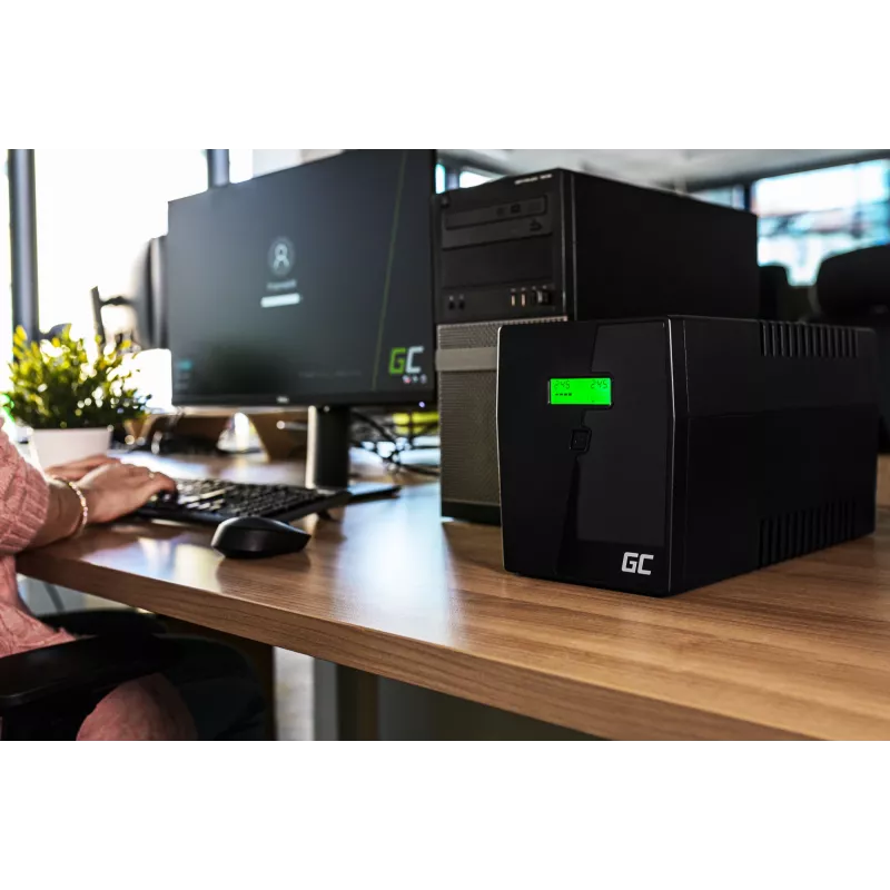 Green Cell UPS03 MicroPower 1000VA / 600W line-interactive UPS, 4 zásuvky
