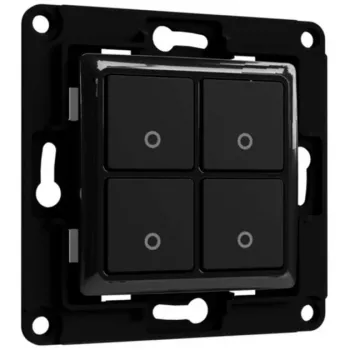Light Switch Shelly Switch 4 plast čierna