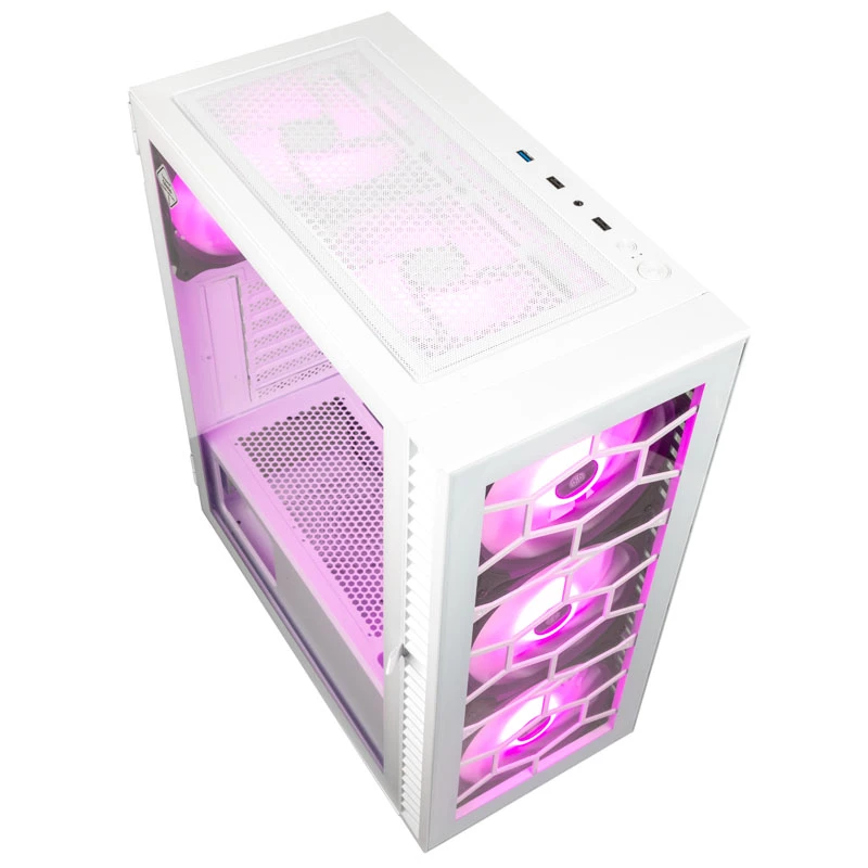 Kolink Observatory HF Glass ARGB Midi-Tower - biela