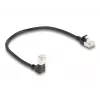 Sieťový kábel DeLOCK RJ45 Cat.6A 0,25 m čierny
