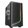 PC skriňa Sharkoon J1000 ARGB mATX — Mid-Tower Micro-ATX skriňa s ARGB osvetlením