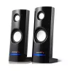 Káblový 2-pásmový PC reproduktor Audiocore AC860, 2.0 kanály, 4 W RMS, USB napájanie, 3,5 mm vstup, čierny