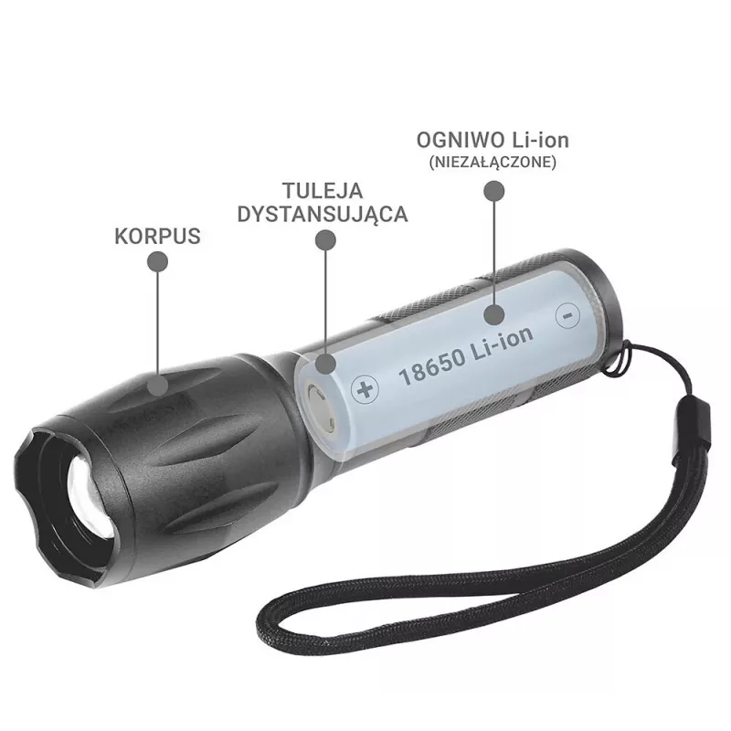 LED baterka everActive FL600, 600 lm, CREE XM-L2, 18650 / 3x AAA