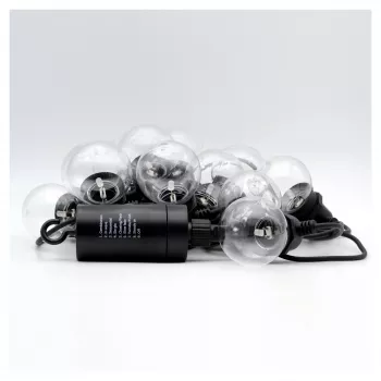 Svetelná reťaz RealPower 463614 LED 12 lámp teplá biela 4,9 m na batérie (AA)