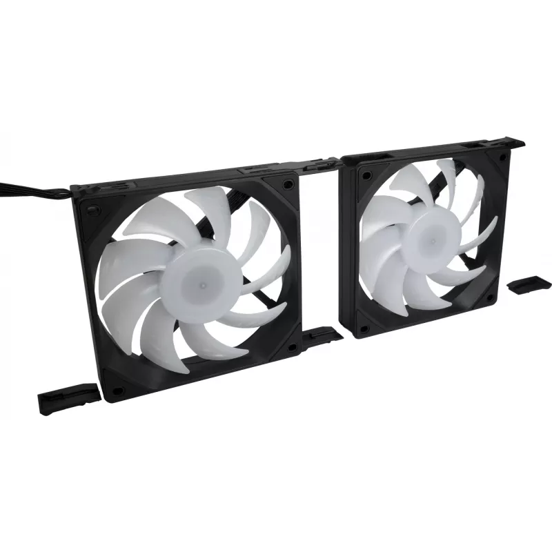 Ventilátor do počítačovej skrine INTER-TECH ES-011, 120 mm, čierny, 1 ks