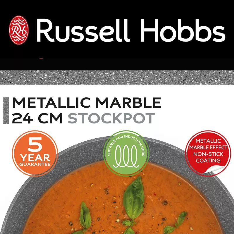 Hrniec Russell Hobbs RH02809EU7 24 cm Metallic Marble, odolný hrniec