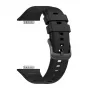 Silikónový náramok FIXED pre Huawei Watch Fit 2 – čierny, náhradný remienok mäkký flexibilný