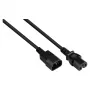 Good Connections IEC prístrojový konektor samec – konektor samec pre horúce zariadenia C14 na C15 čierny 5m