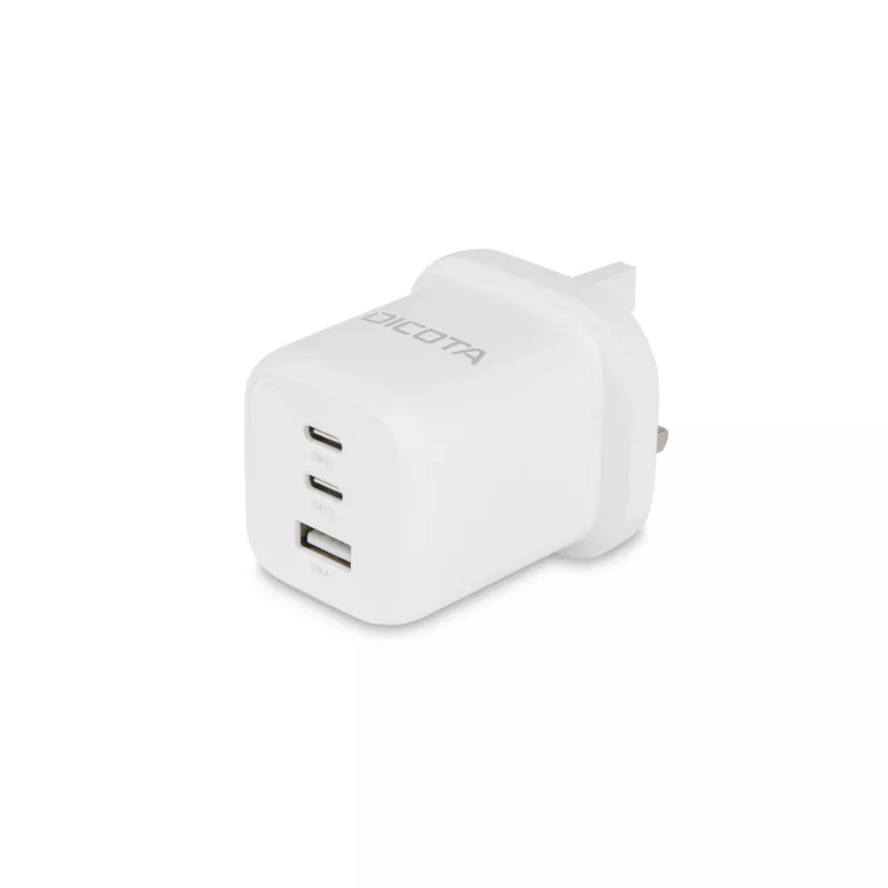 Dicota napájací zdroj - kompaktný, GaN - 65 Watt - 5 A - PD 3.0 - 3 výstupné konektory (2 x USB-C, USB)