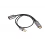 Adaptér HDMI(M)-DisplayPort(F) 4K 20 AD-HD-DP-0