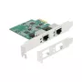 DeLOCK PCI Express x1 karta na 2 x RJ45 2,5 Gigabit LAN RTL8125 káblový Ethernet