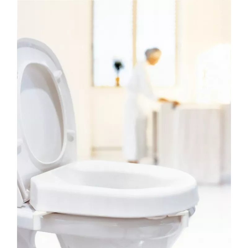 Etac Hi-Loo zvýšené toaletné sedadlo s vekom, 10 cm
