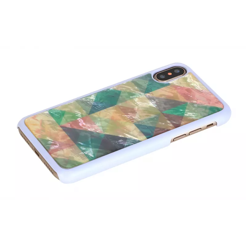 Ochranné puzdro iKins pre iPhone XS/S mozaika biela