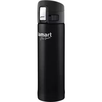 Termohrnček LAMART LT4045 400 ml nerezový vákuovo izolovaný cestovný hrnček, Ø 6,4 cm
