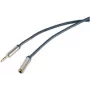 Audio kábel ShiverPeaks SP30811-schlank 0,75 m 3,5 mm modrý chróm