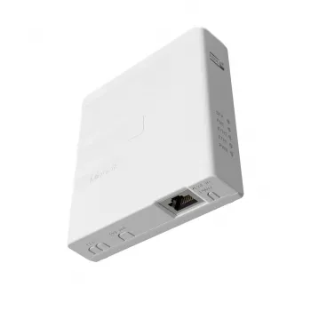 PoE injektor MikroTik GPEN21 s podporou SFP, Gigabit Ethernet (10/100/1000 Mbit/s), 2 RJ-45 porty, biela, 12–57 V vstup