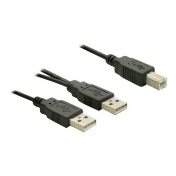 USB kábel DeLOCK USB-B/USB-A kábel 1 m čierny