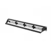 Patch panel 1U LANBERG PPUA-1024-B, 24 portov, Cat6a, U/UTP, 1U rack, hĺbka 102 mm, kov, čierny