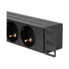 LogiLink – rozvod napájania (do racku) – 3500 Watt – vstup CEE 7/7 – výstupné konektory: 8 (2 x USB, 8 x CEE 7/7) – 1U – 4