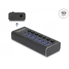 DeLOCK 64326 rozbočovač USB 3.2 Gen 2 (3.1 Gen 2) Type-C 10000 Mbit/s čierny