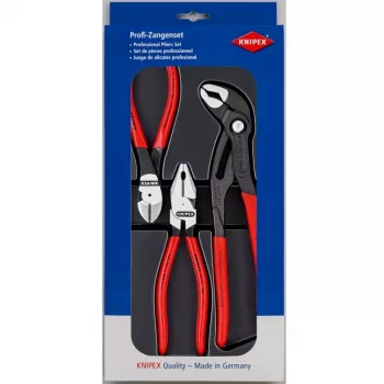 Knipex sada klieští Power-Pack, 3-dielna, leštená, plast