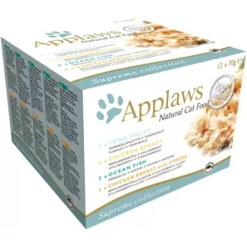 APPLAWS sortimentný multipack v bujóne - mokré krmivo pre mačky - 12x70 g