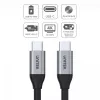 USB-C na USB-C dátový a nabíjací kábel Unitek C14082ABK 1 m, USB 3.2 Gen 2 (10 Gbit/s), 100 W PD, čierny