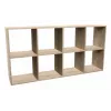 Knižnica topper MALAX 2X4 SONOMA, dub sonoma, 8 políc, 1470×300×750 mm