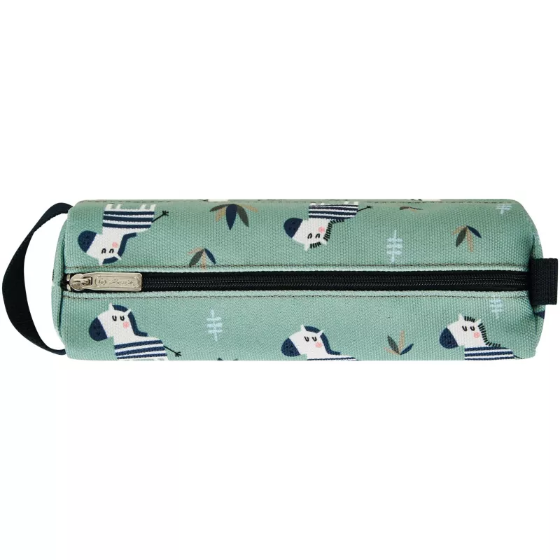 Mäkké peračník Herlitz Quattro Crazy Zebra polyester čierna zelená biela 215x70x80mm