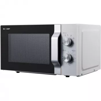 Mikrovlnná rúra Sharp R204WA strieborná, biela Solo mikrovlnná rúra na pracovnú dosku 20 l 800 W