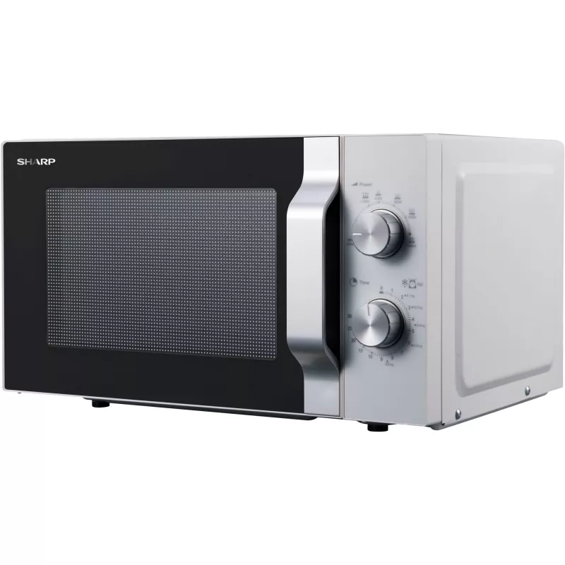 Mikrovlnná rúra Sharp R204WA strieborná, biela Solo mikrovlnná rúra na pracovnú dosku 20 l 800 W