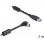 DeLOCK USB kábel Type-A konektor samec na Type-B konektor samec 90° zahnutý 3 m