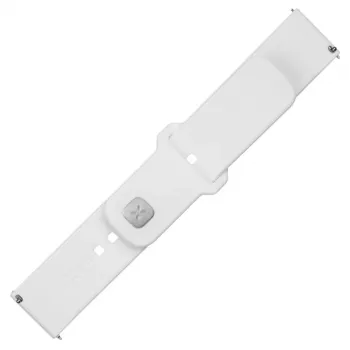 Fixed | Sporty Strap set s rýchloupínaním 22 mm pre smartwatch | 160-235 mm | biely | silikón