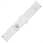 Fixed | Sporty Strap set s rýchloupínaním 22 mm pre smartwatch | 160-235 mm | biely | silikón