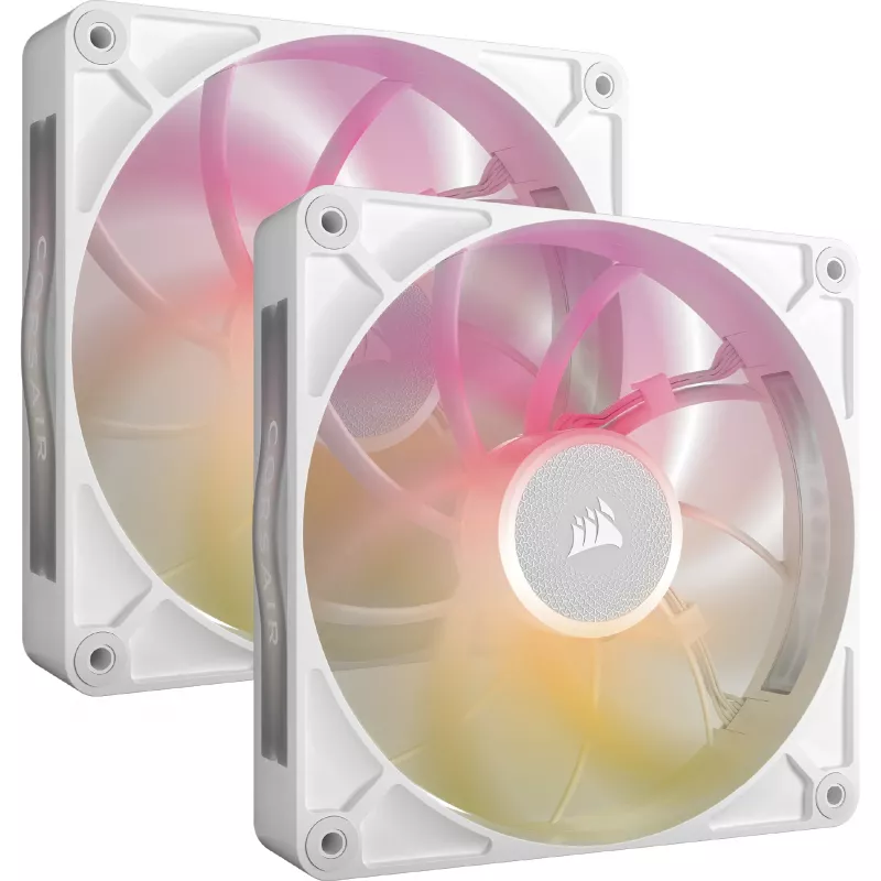 Corsair iCUE LINK RX140 MAX RGB 14 cm biely 2 ks 300-1600 RPM ventilátor