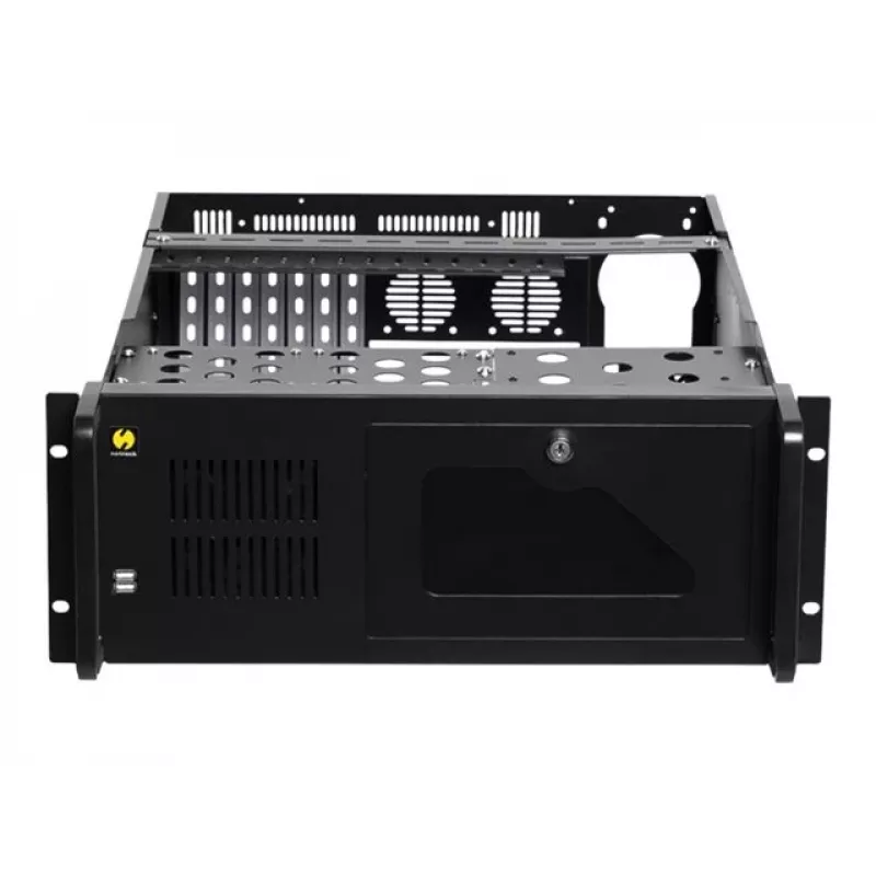 Netrack NP5104 19-palcová 4U rackmount serverová skriňa, microATX/ATX/eATX, hĺbka 530 mm