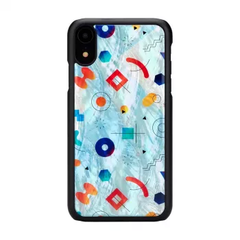 Ochranné puzdro iKins pre iPhone XR – čierny dizajn Poppin Rock