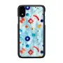 Ochranné puzdro iKins pre iPhone XR – čierny dizajn Poppin Rock