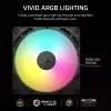 Ventilátor Corsair RS140 ARGB 14 cm Čierna 330-1700 RPM