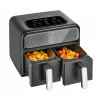 Dvojitá teplovzdušná fritéza Amica AFM 7020, 8 l, 2400 W, čierna