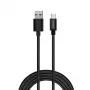 Savio CL-129 USB kábel 2 m USB 2.0 USB A USB C čierny
