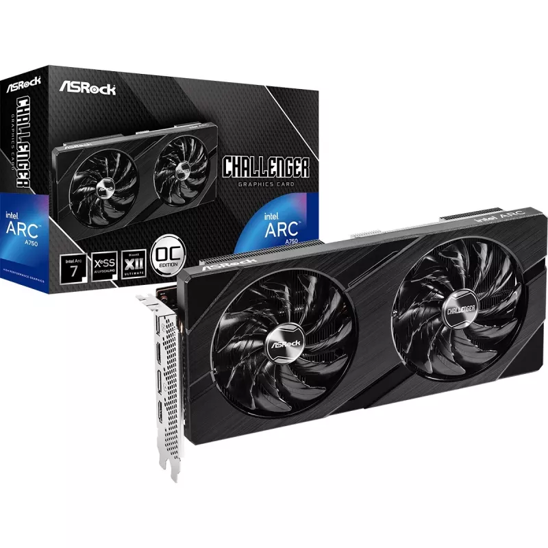 ASRock Challenger D Intel Arc A750 8GB OC grafická karta