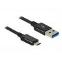 DeLOCK Premium - USB kábel - 24-pin USB Type-C (samec) - na - 9-pin USB Type-A (samec) - 1,0 m (USB 3.1 Gen2) - čierny (83983)