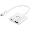 Goobay USB-C™ multiport adaptér HDMI, biely, 0,145 m - rozširuje zariadenie USB-C™ o HDMI™ konektor (62110)