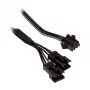 Interný napájací kábel PHANTEKS PH-CB-DRGB3P — 3-pin na 2× Molex (3-pin), čierny/sivý