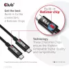 CLUB3D USB4 Gen3x2 Type-C obojsmerný kábel 8K60Hz, dáta 40Gbps, PD 240W(48V/5A) EPR M/M 2m / 6.56ft