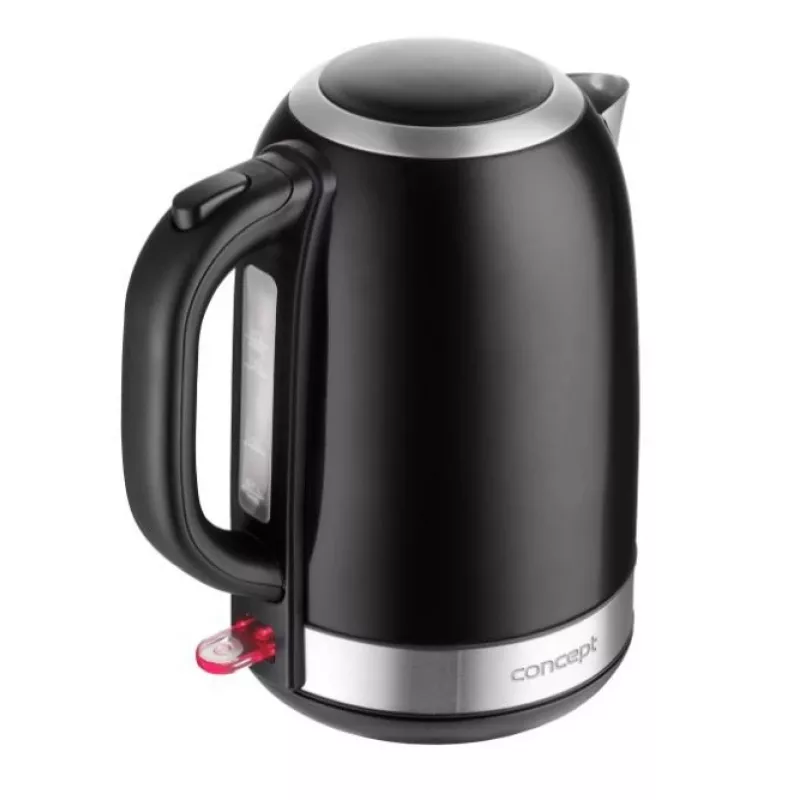 Rýchlovarná kanvica Concept Solution RK3245 — 1,7 l, 2200 W, nehrdzavejúca oceľ, čierna