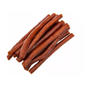 Psie maškrty Hilton Soft Beef Sticks 500 g — mäkké hovädzie žuvacie prúžky na zubnú hygienu pre dospelé psy, 500 g vrecko