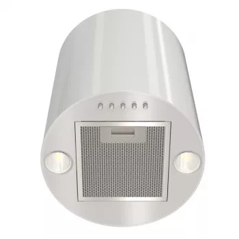 Dunstabzugshaube MAAN Elba Mini WPB 431 — biela, oceľové puzdro, elektronické ovládanie, 120–300 m³/h, ø310 mm, výška 400 mm