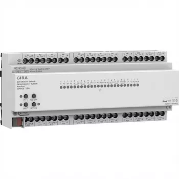 GIRA 504000 spínací/žalúziový akčný člen 24f/12f 16 A REG Kmf KNX Secure